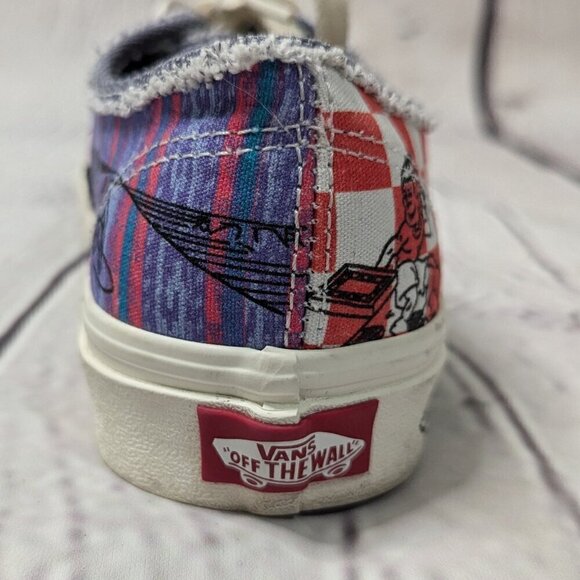 Vans Stranger Things Surfer Boy Pizza Shoes M 5.5 W 7 - Picture 8 of 13